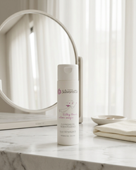 Silverette Silver-Powered Cleansing Oil 200ml bottle with a pump, gentle nourishing cleanser for skincare.